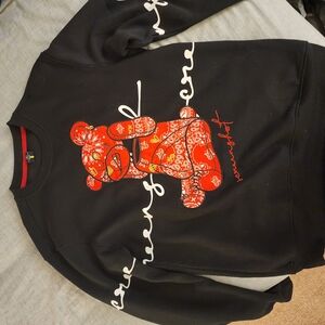 Black Sweatshirt with White Logo